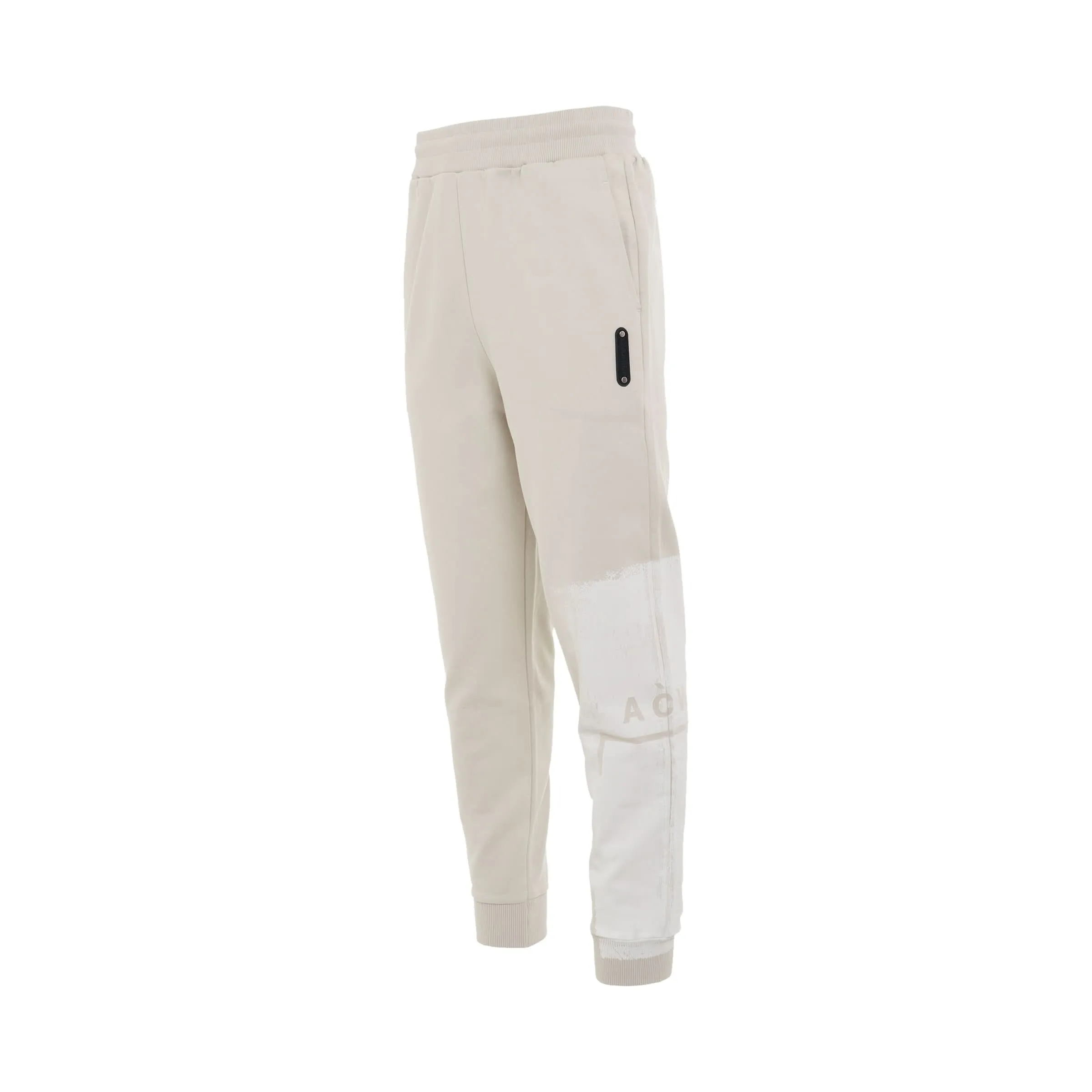 Brushstroke Painted Sweatpants in Bone