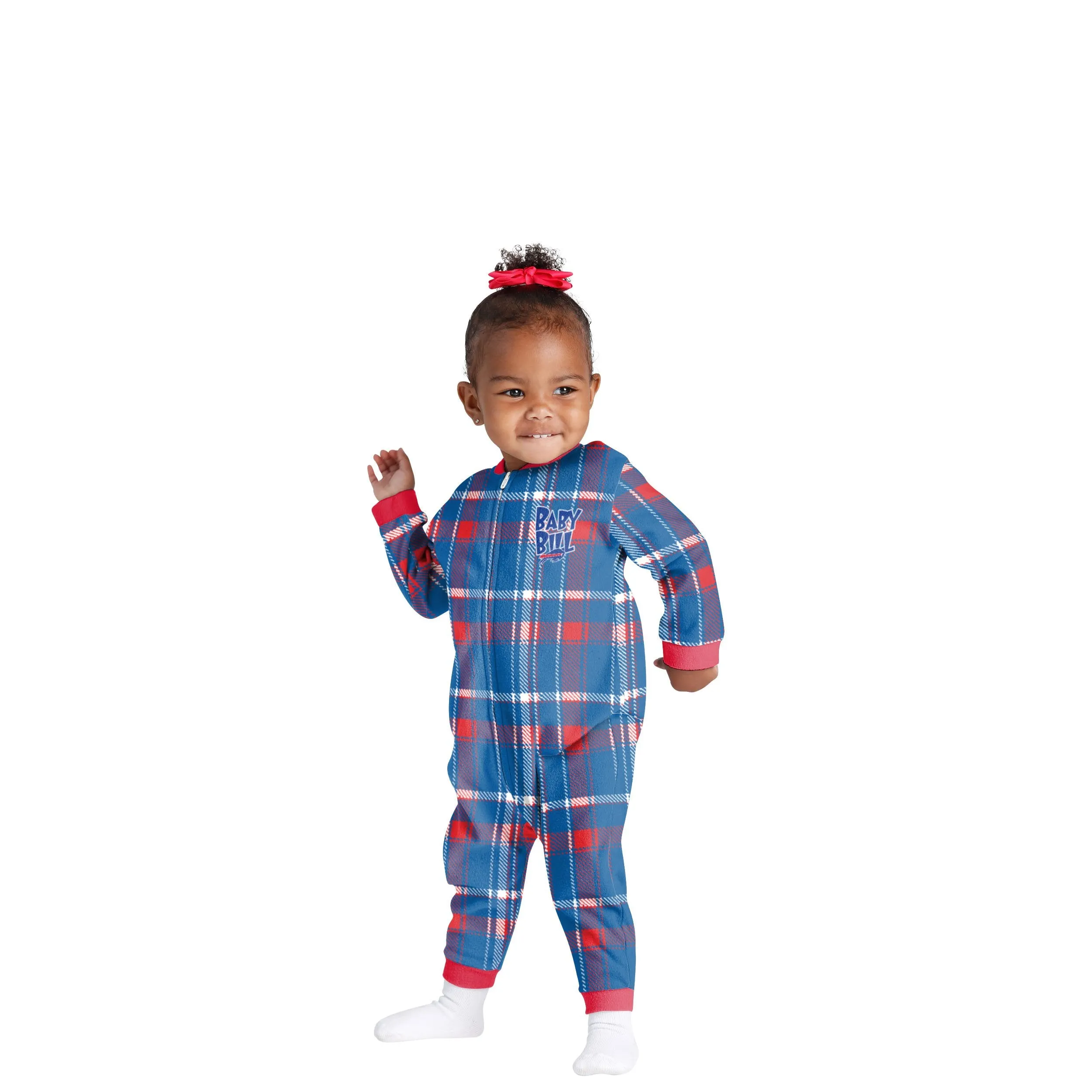 Buffalo Bills NFL Plaid Family Holiday Pajamas