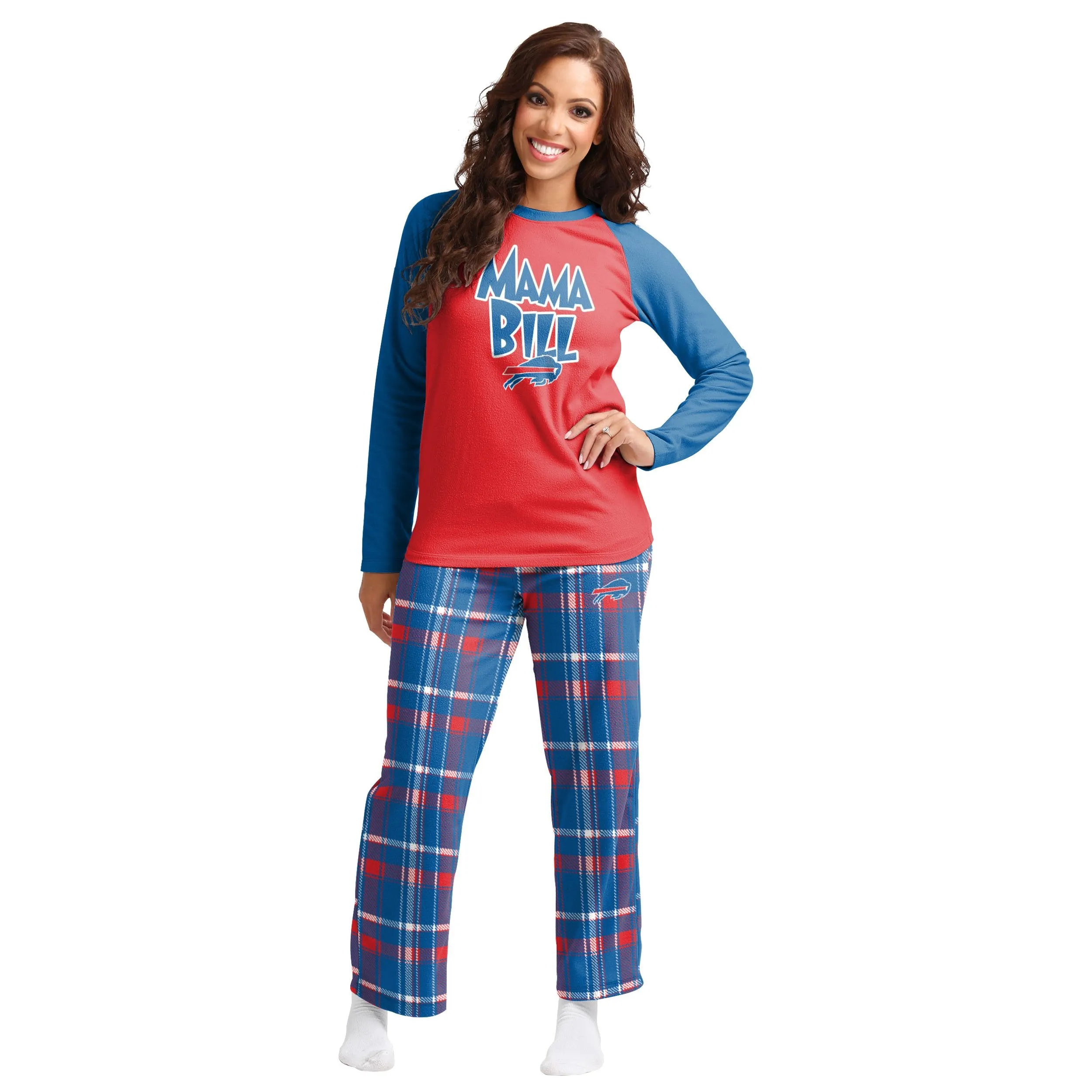 Buffalo Bills NFL Plaid Family Holiday Pajamas