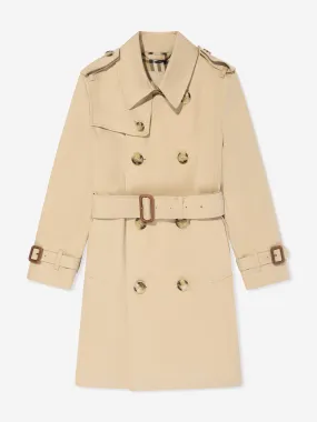 Burberry Kids Mayfair Trench Coat in Beige