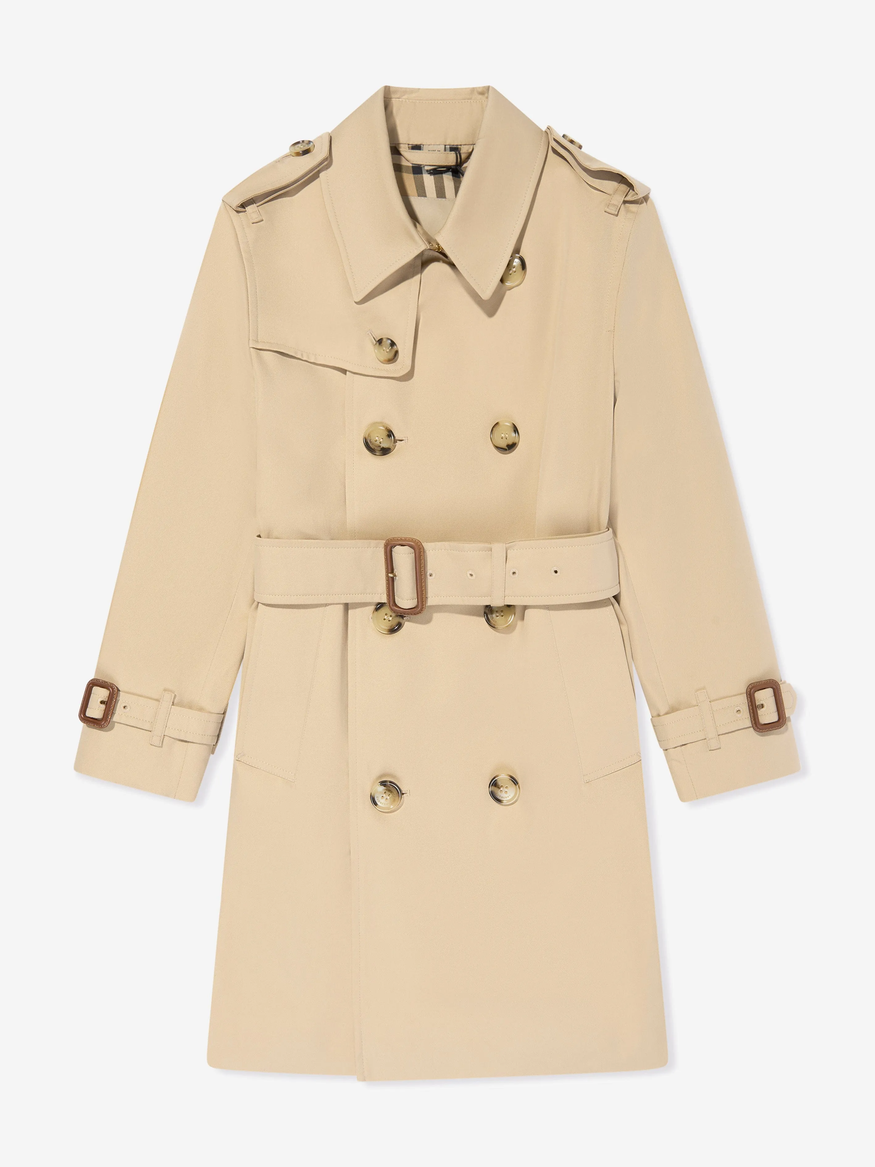 Burberry Kids Mayfair Trench Coat in Beige