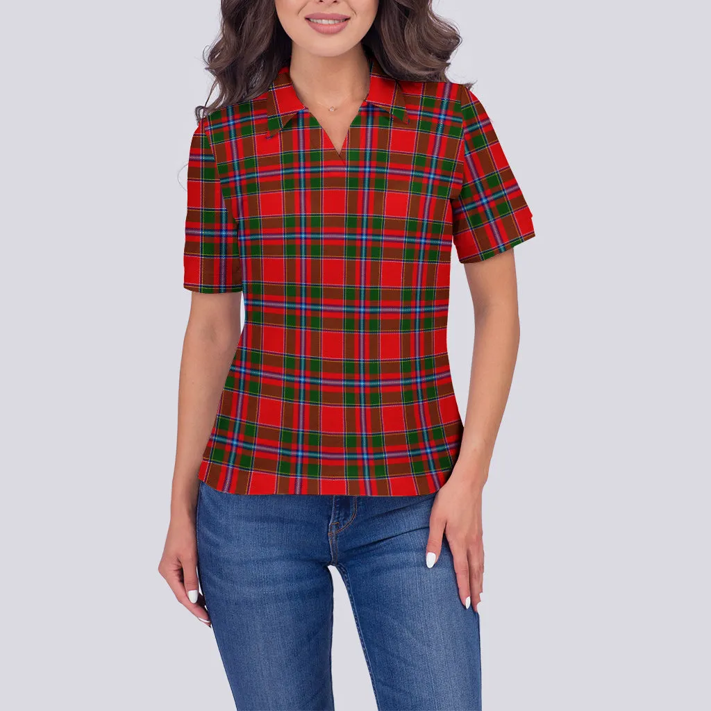 Butter Tartan Polo Shirt For Women