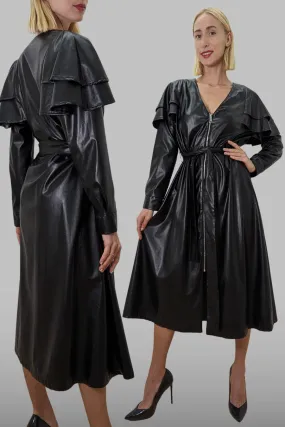 C3141 COAT DRESS (BLK, GRN)