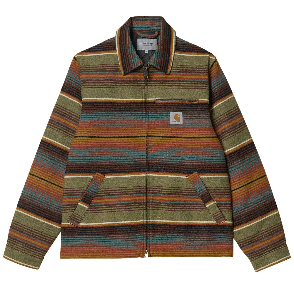 Carhartt-WIP Detroit Tucson Jacket -Tuscon Stripe Dollar Green