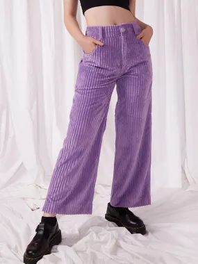 Corduroy Cropped Baggy Pants