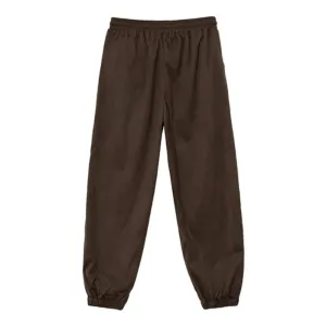 Corduroy Male Pants Casual Thickened Solid Color Elastic Waist Drawstring Korean  New Chic Men's Straight Trousers 9C3341