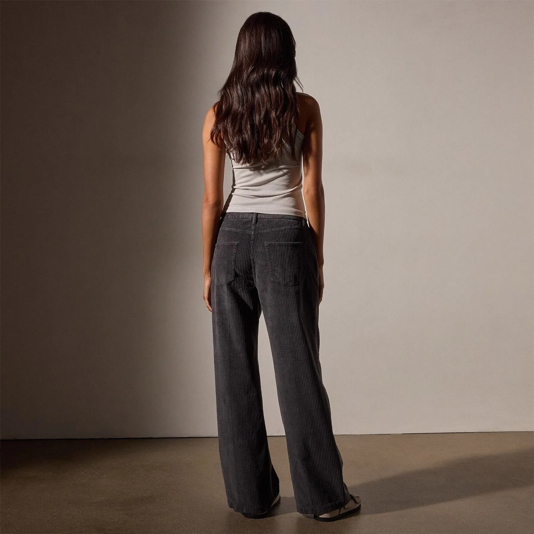 Corduroy Straight Leg Pant - Magma Pigment