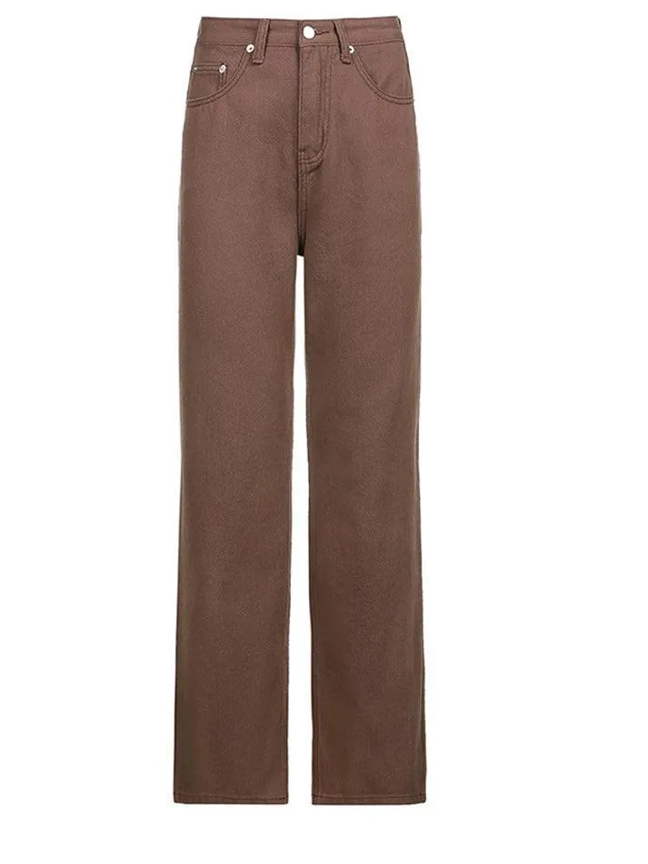 Corduroy Straight Leg Pants