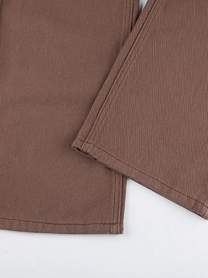 Corduroy Straight Leg Pants