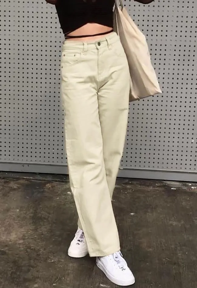 Corduroy Straight Leg Pants