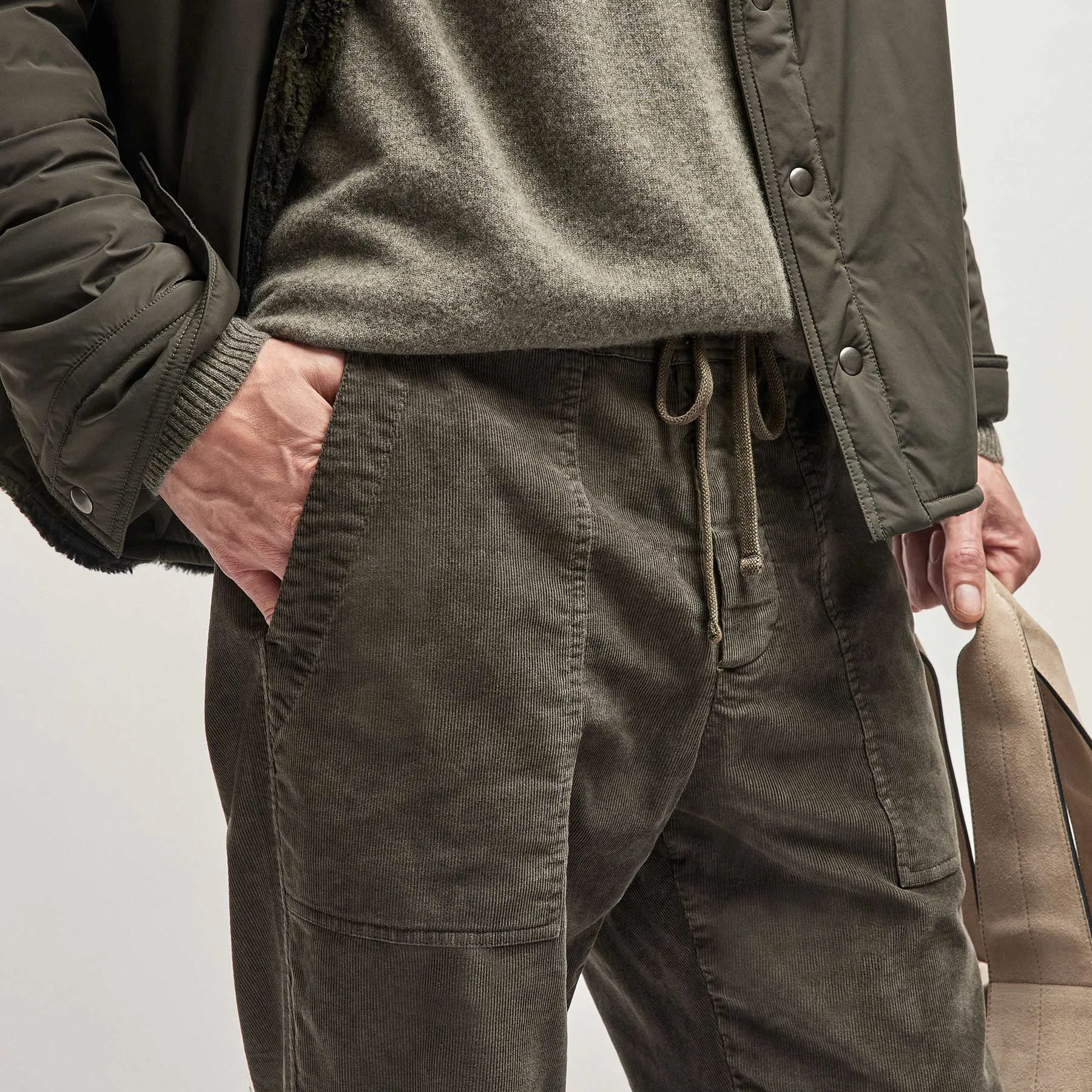 Corduroy Utility Pant - Dark Olive Pigment