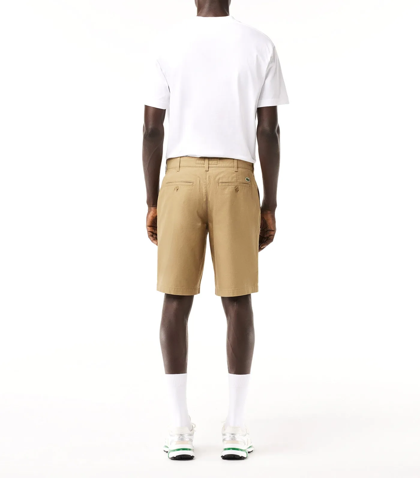 Cotton Gabardine Chino Bermuda Shorts Lion