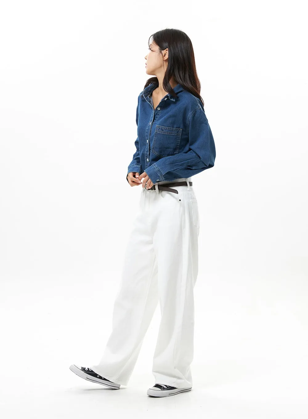 Cotton Wide Leg Pants OS310