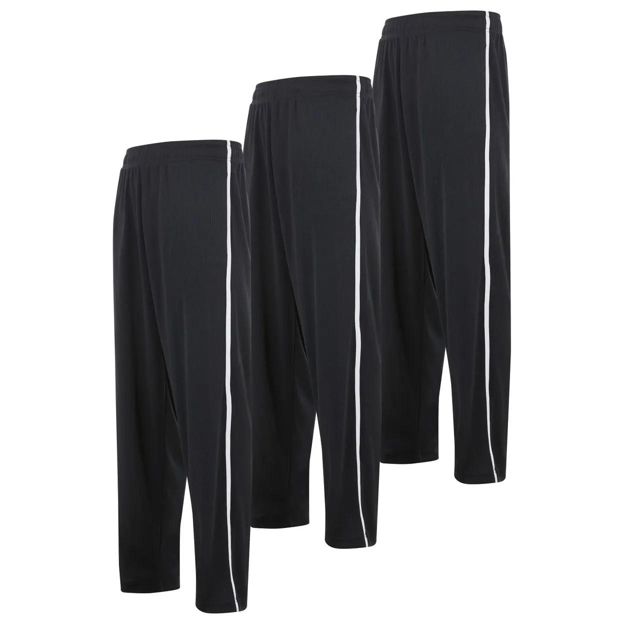 DARESAY Mens Joggers Quick-Dry Athletic Pants 3-Pack Elastic Waist with Pockets