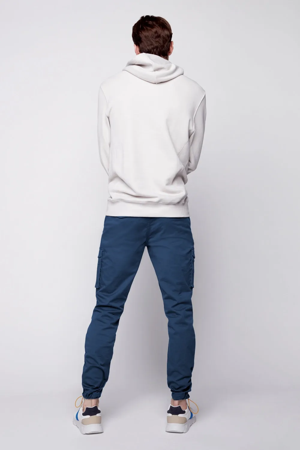 DEAN -  Slim Fit Cargo Chinos (Convertible Joggers) -NAVY