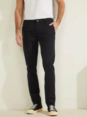 Deep Navy Slim Fit Lonita Twill Chino Pants