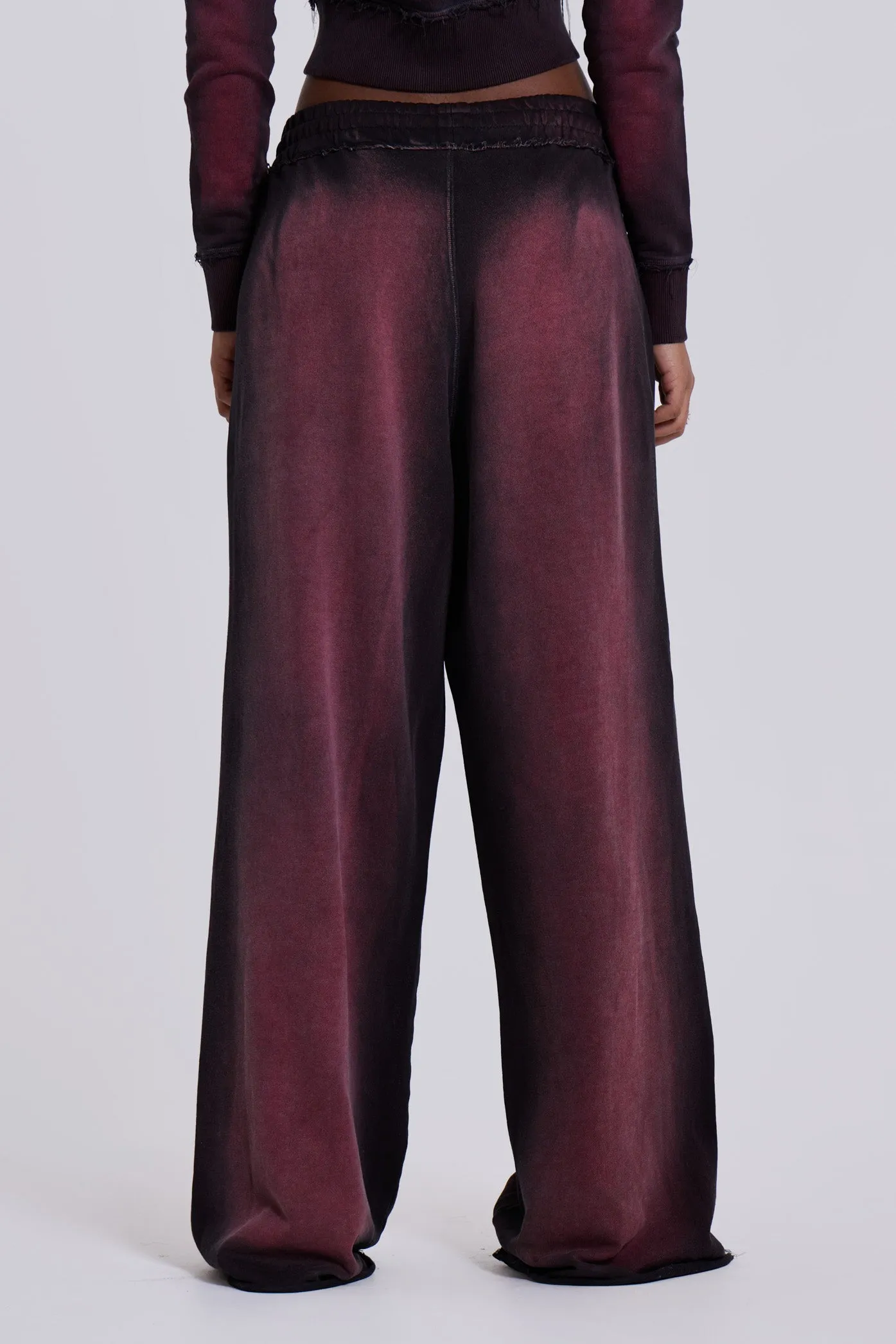 Deep Red Fade Monster Joggers