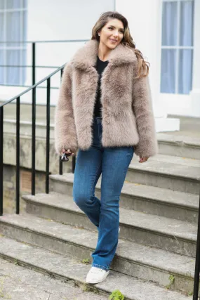 Double Second Faux Soft Fur Jacket