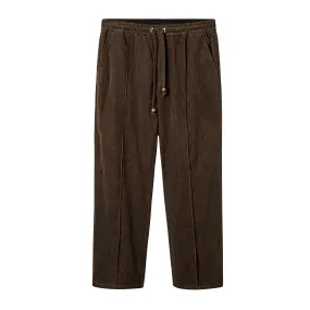 Easy-Going Pants (Brown Corduroy)