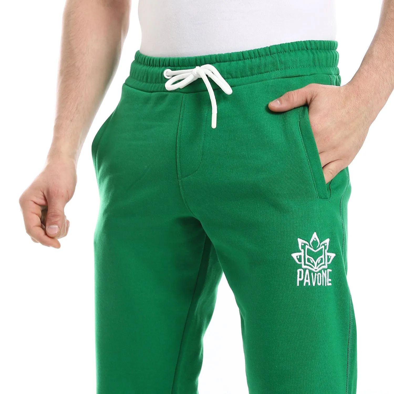 Elastic Waist With Drawstring Sweatpants - Pavone