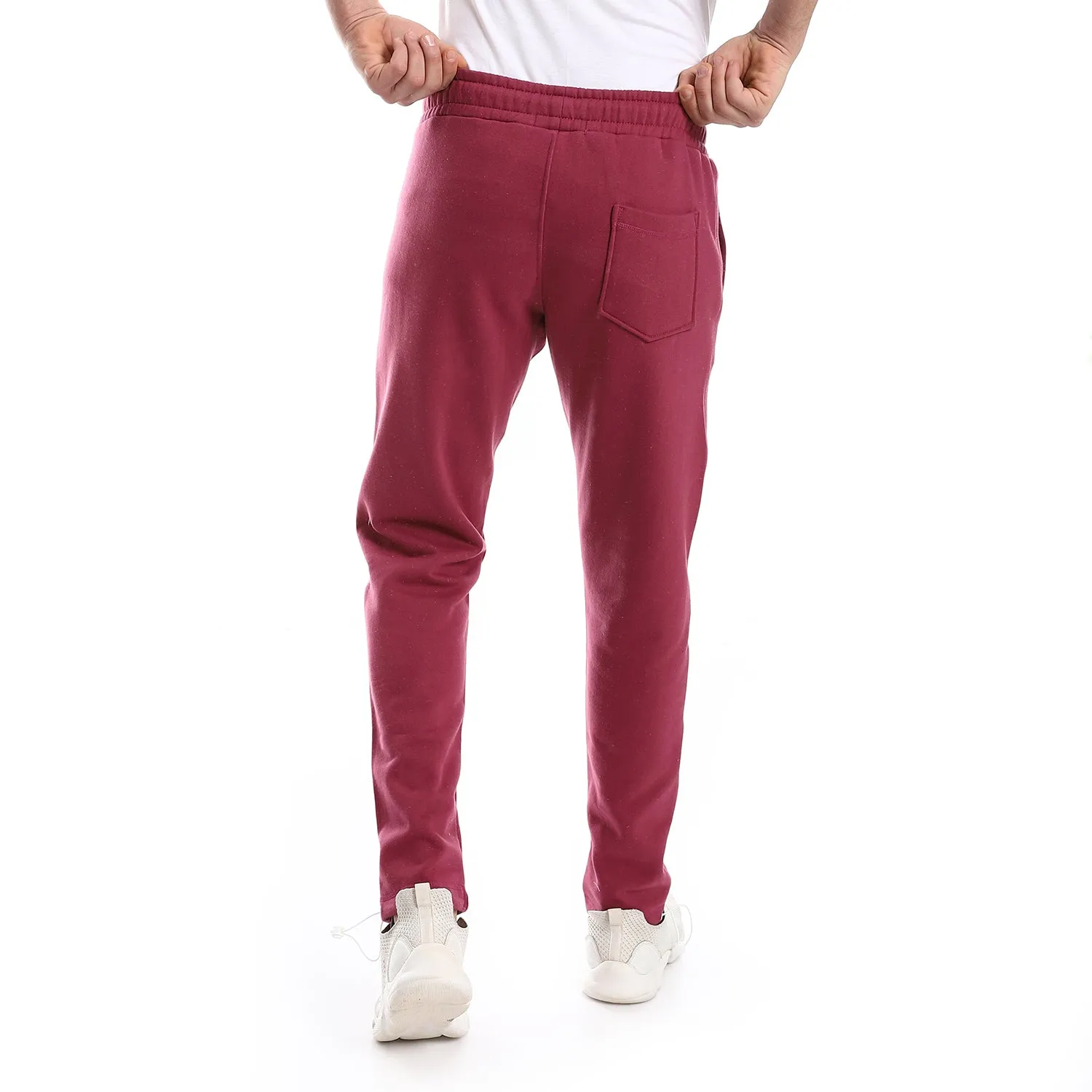 Elastic Waist With Drawstring Sweatpants - Pavone