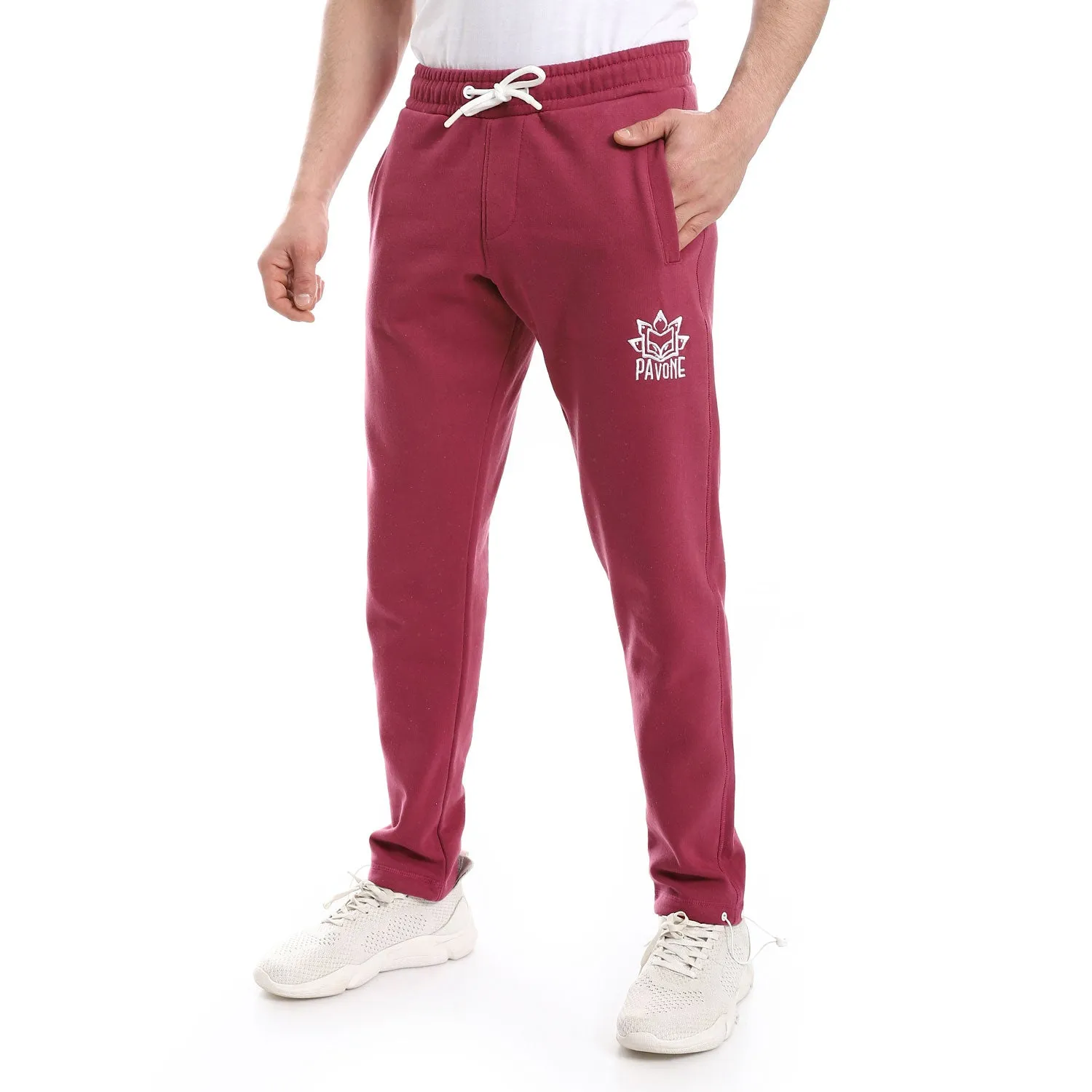 Elastic Waist With Drawstring Sweatpants - Pavone