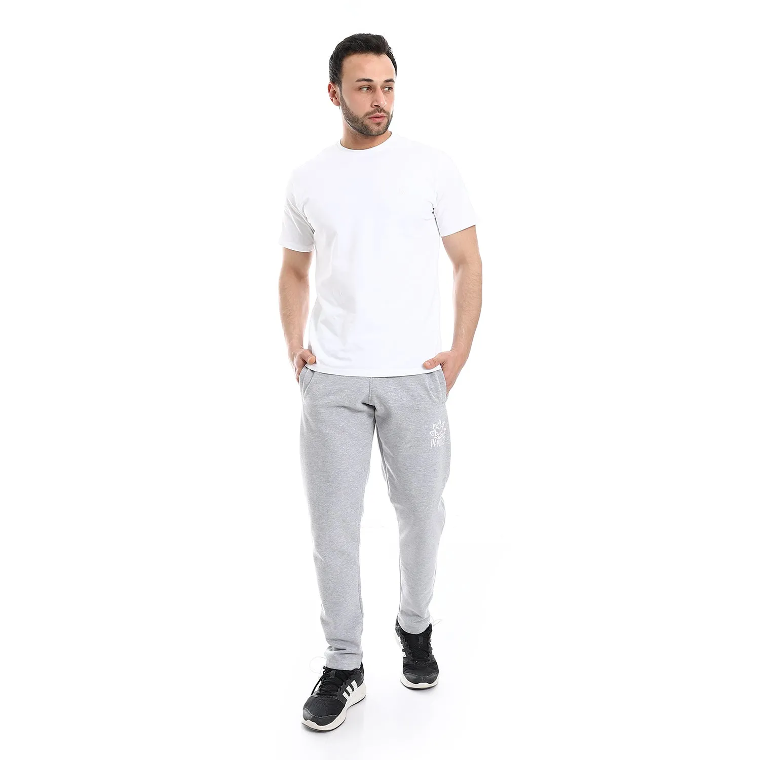 Elastic Waist With Drawstring Sweatpants - Pavone