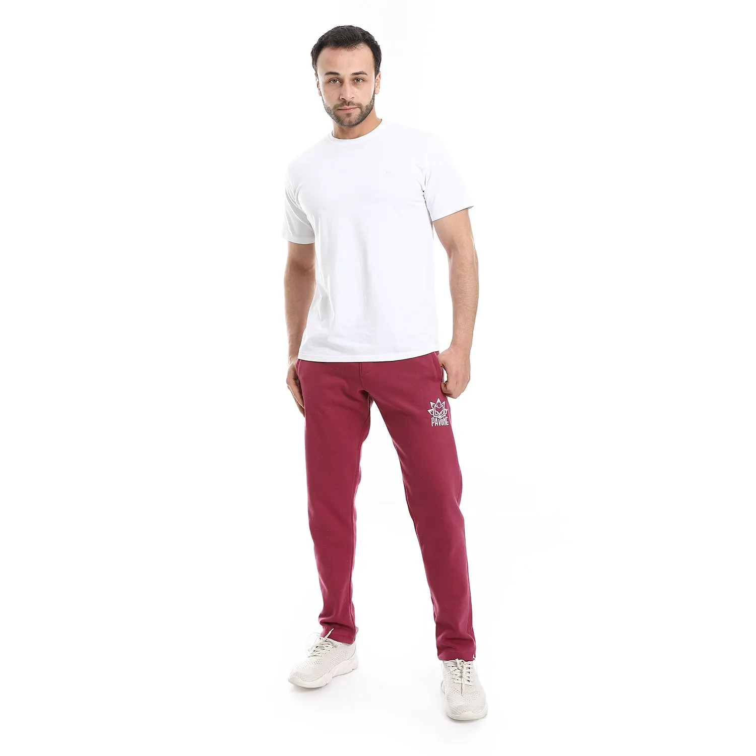 Elastic Waist With Drawstring Sweatpants - Pavone