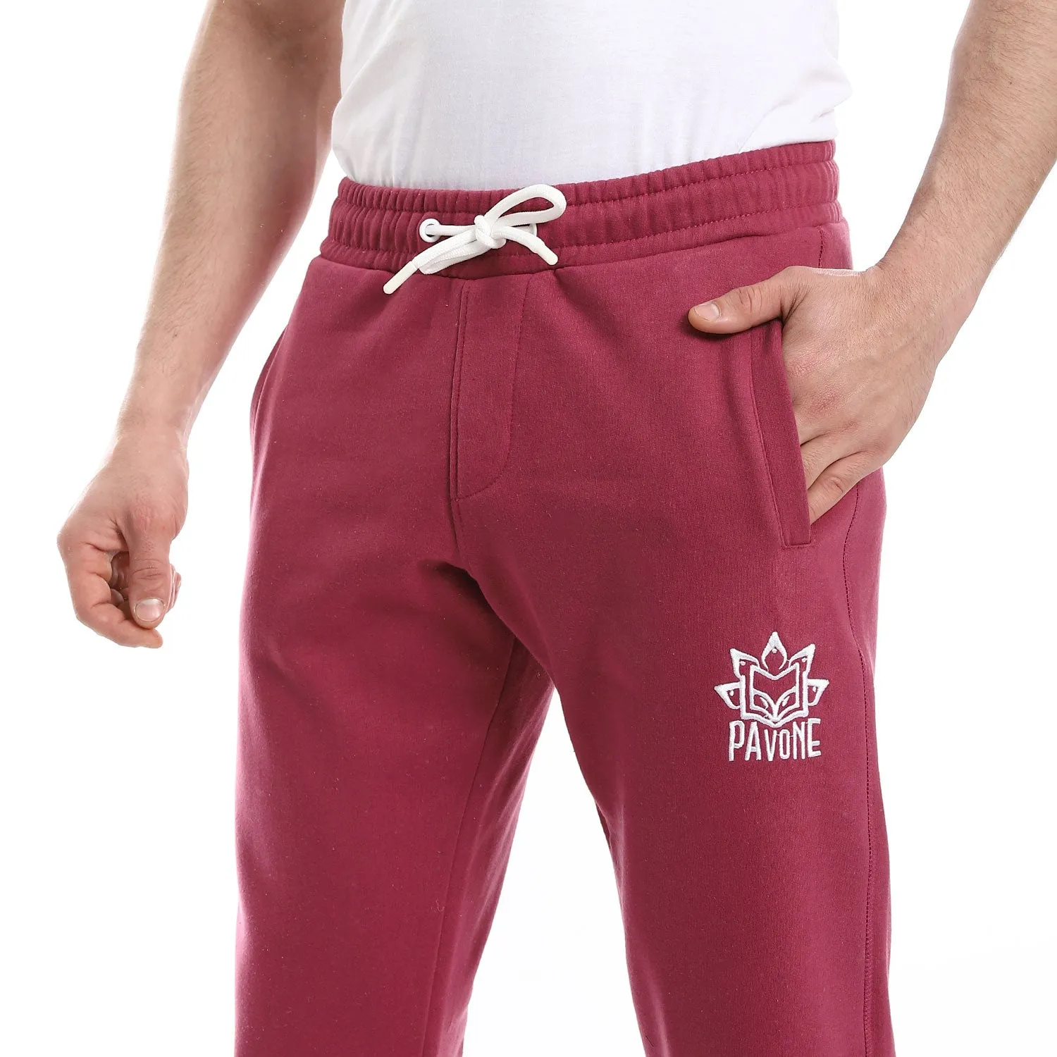 Elastic Waist With Drawstring Sweatpants - Pavone