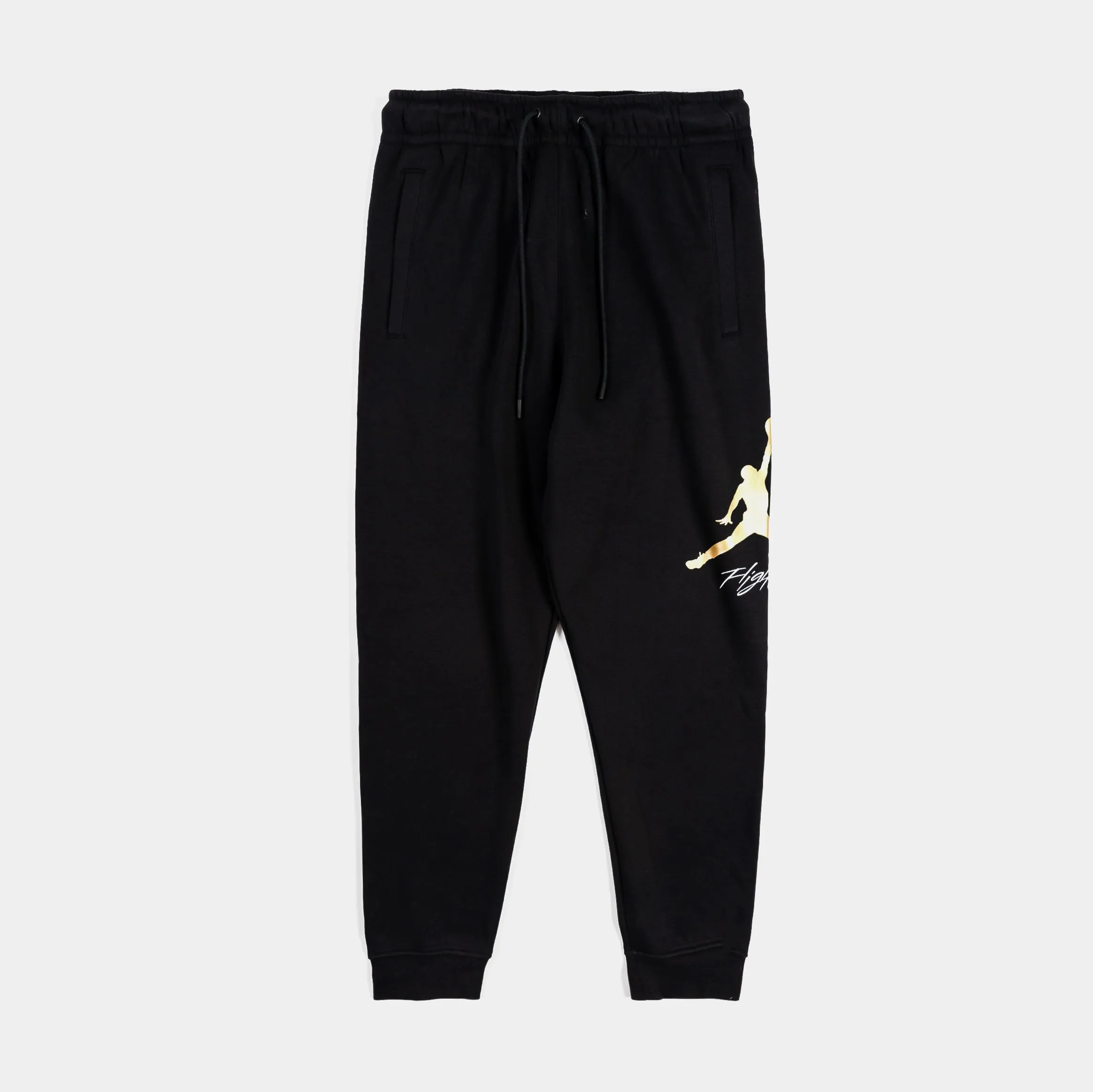 Essentials Fleece Baseline Mens Sweatpants (Black/Gold)