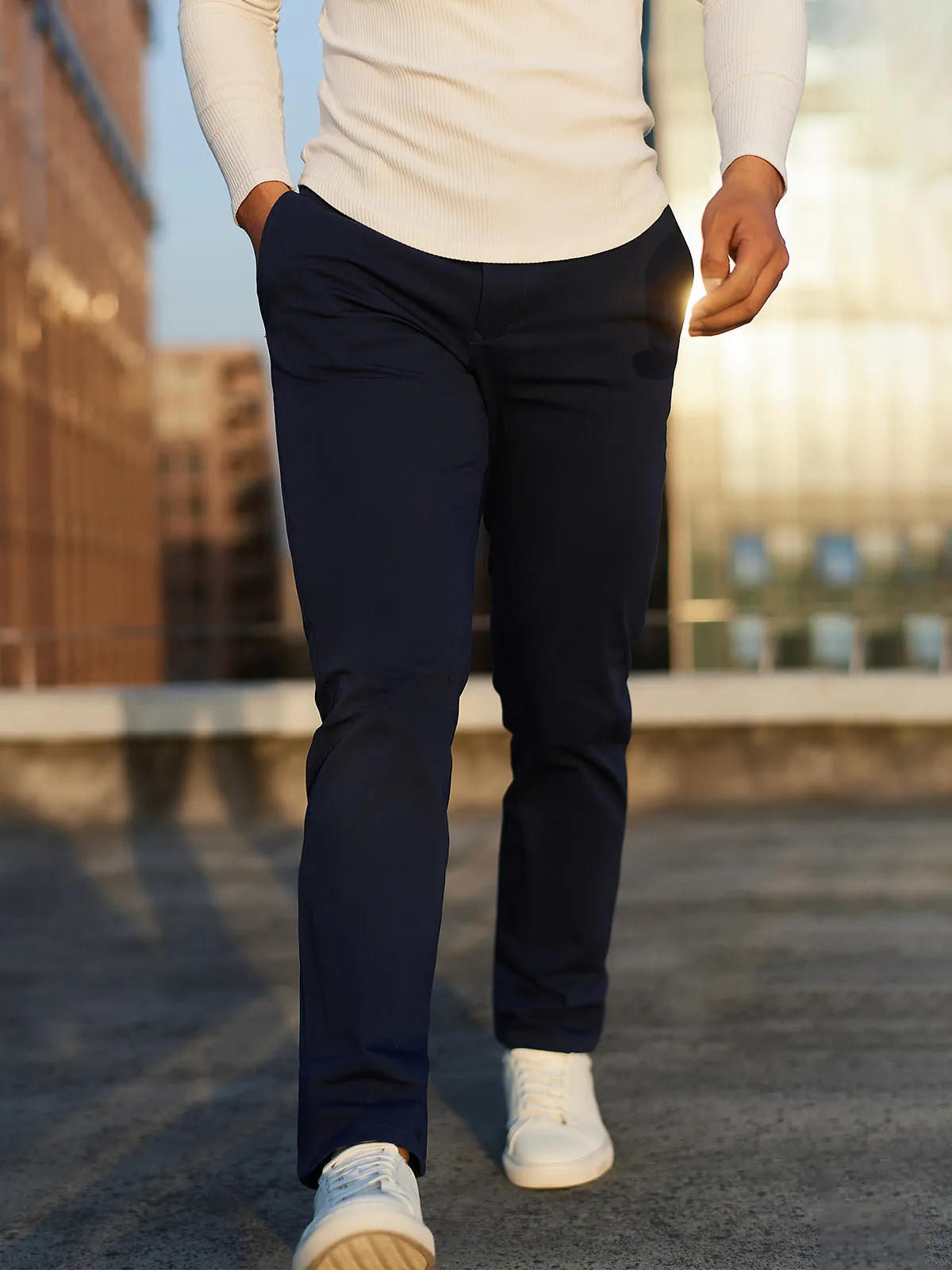 Everyday Stretch Non-Iron Cotton Chino Performance Pocket