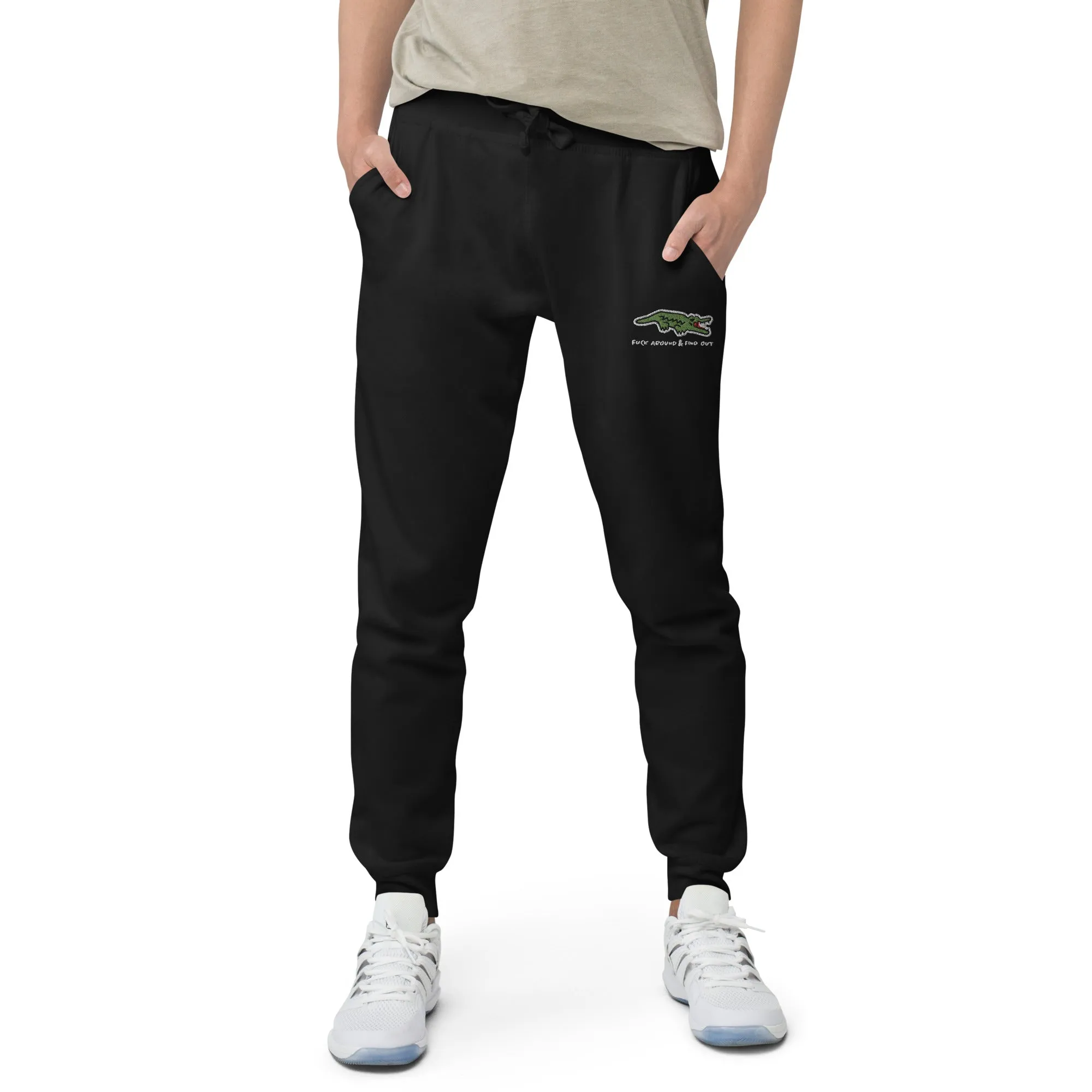 F Around and Find Out Aligator Fleece Sweatpants