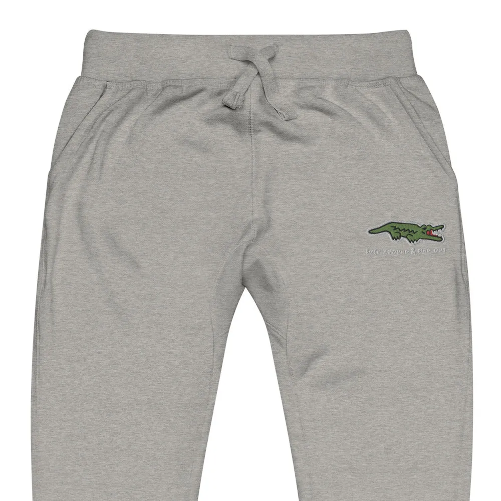 F Around and Find Out Aligator Fleece Sweatpants