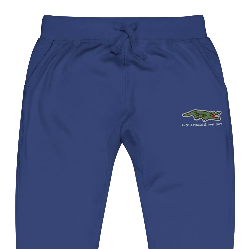 F Around and Find Out Aligator Fleece Sweatpants