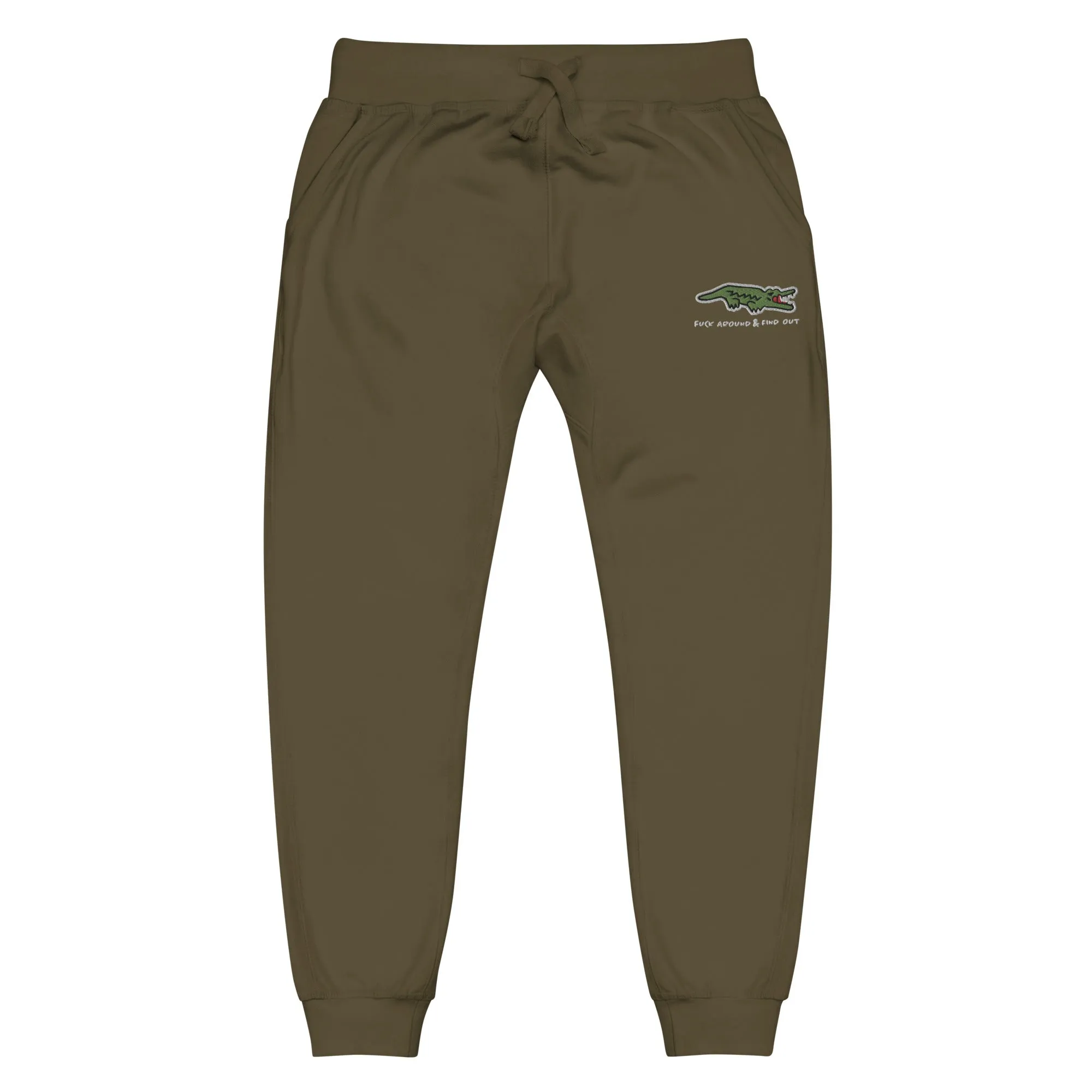 F Around and Find Out Aligator Fleece Sweatpants