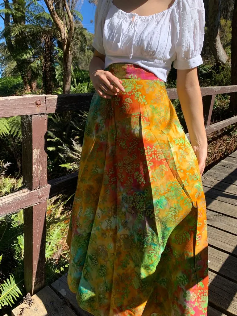 Fair Trade Cotton Long Wraparound Skirt