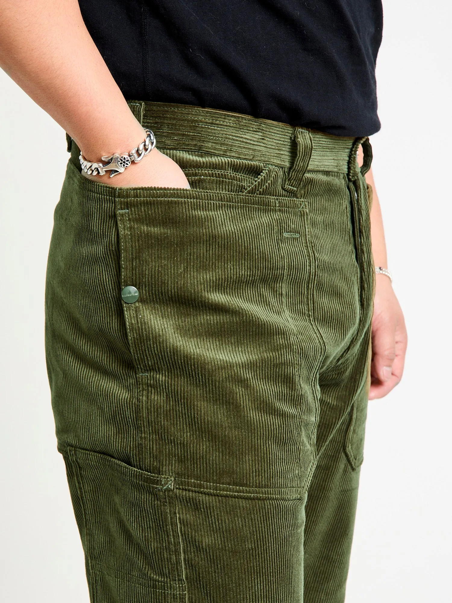 Fall Leaf Gardener Pants in Olive 9W Corduroy