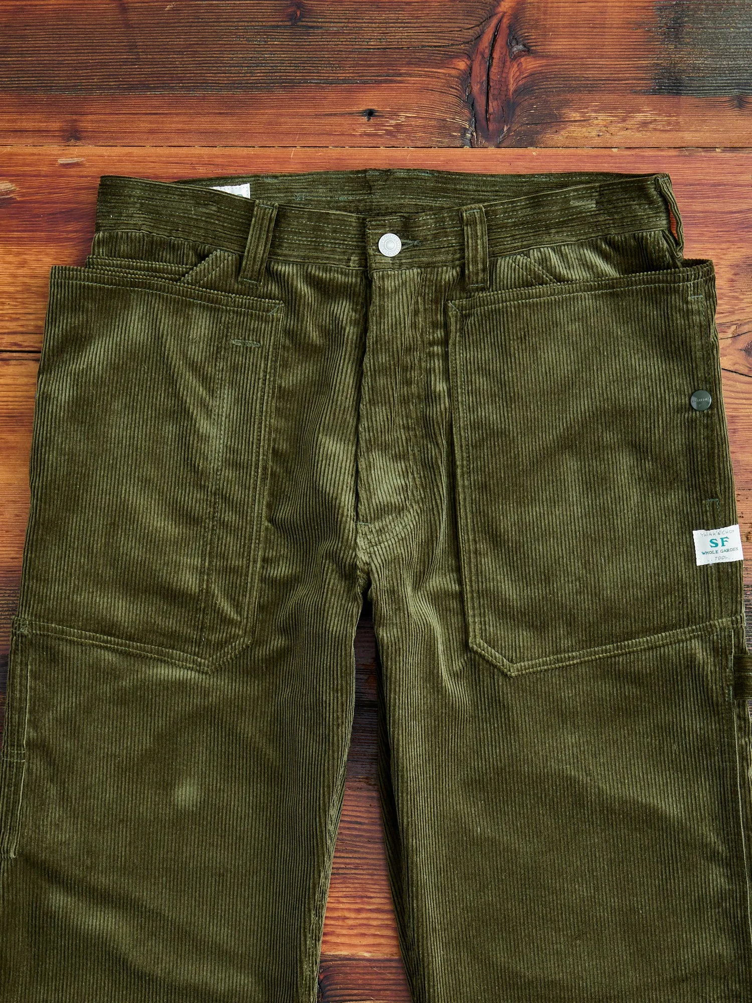 Fall Leaf Gardener Pants in Olive 9W Corduroy