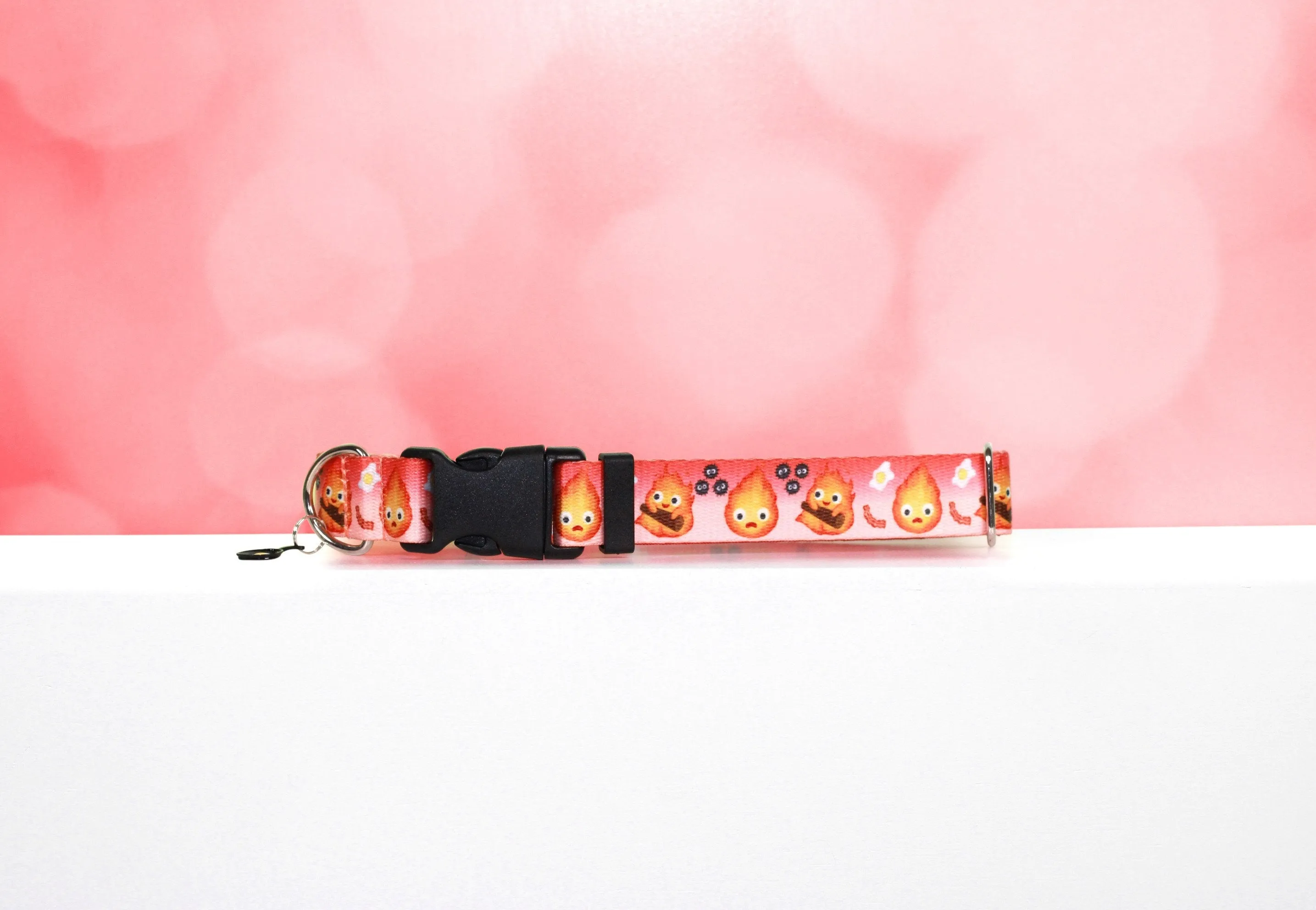 Fire Demon , Calcifer collar, Dog collar,Anime dog collar, Fire collar, Cat collar