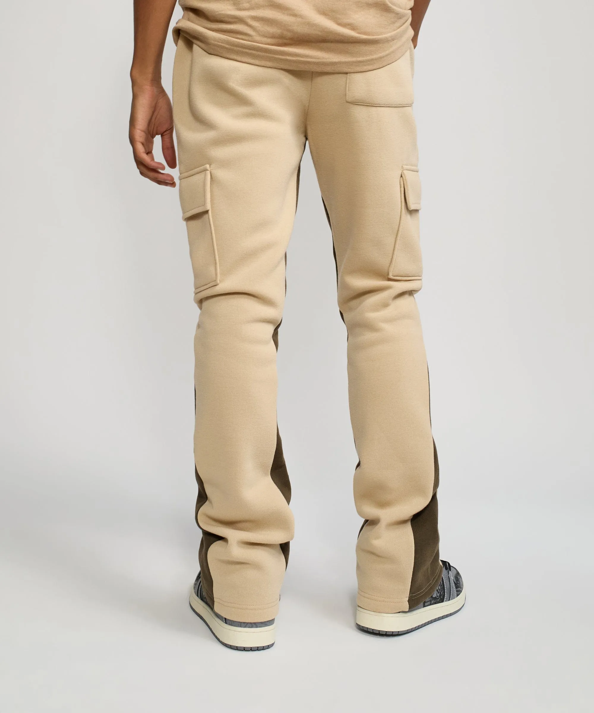 Flare Fleece Sweatpants - Beige