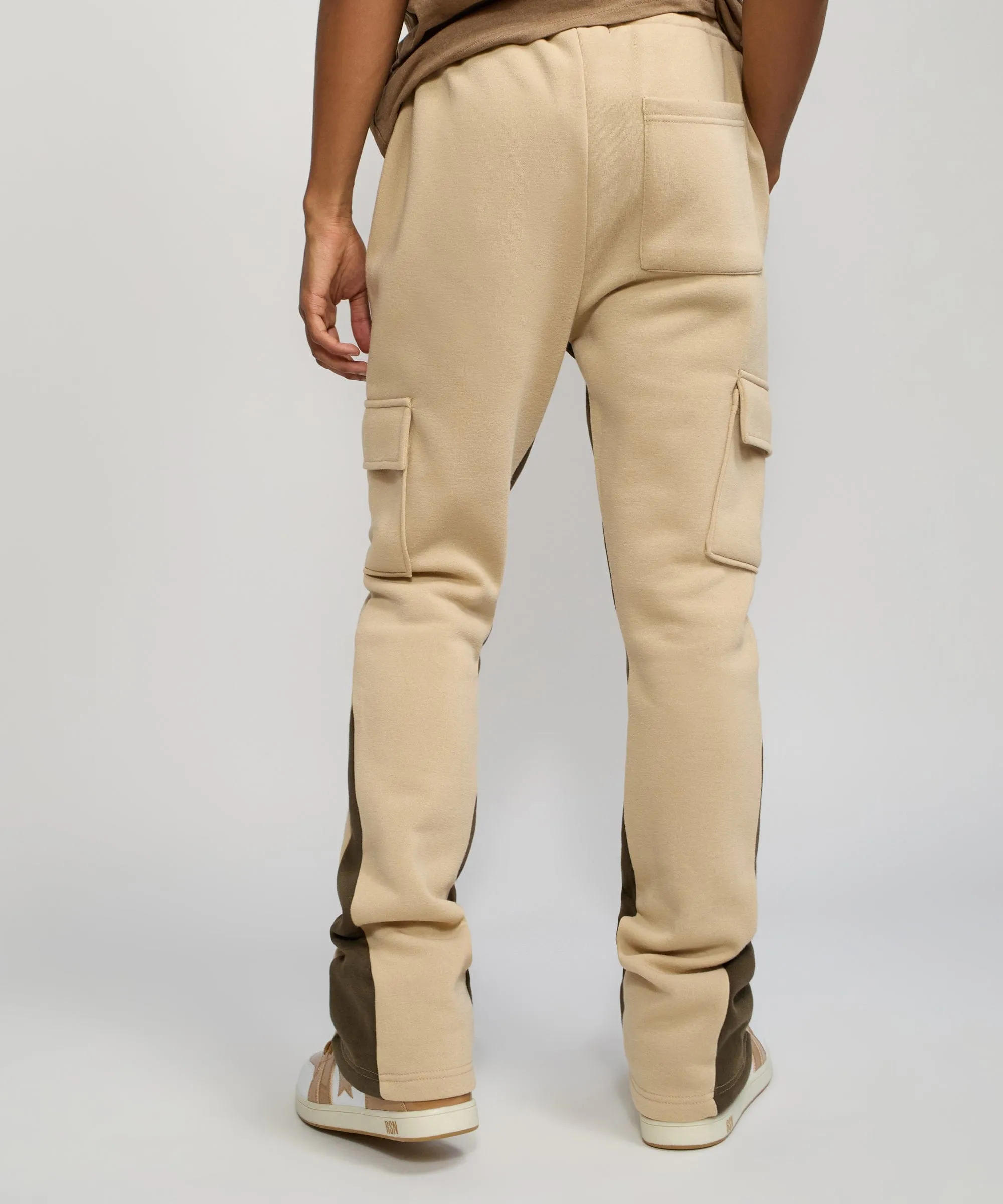 Flare Fleece Sweatpants - Beige