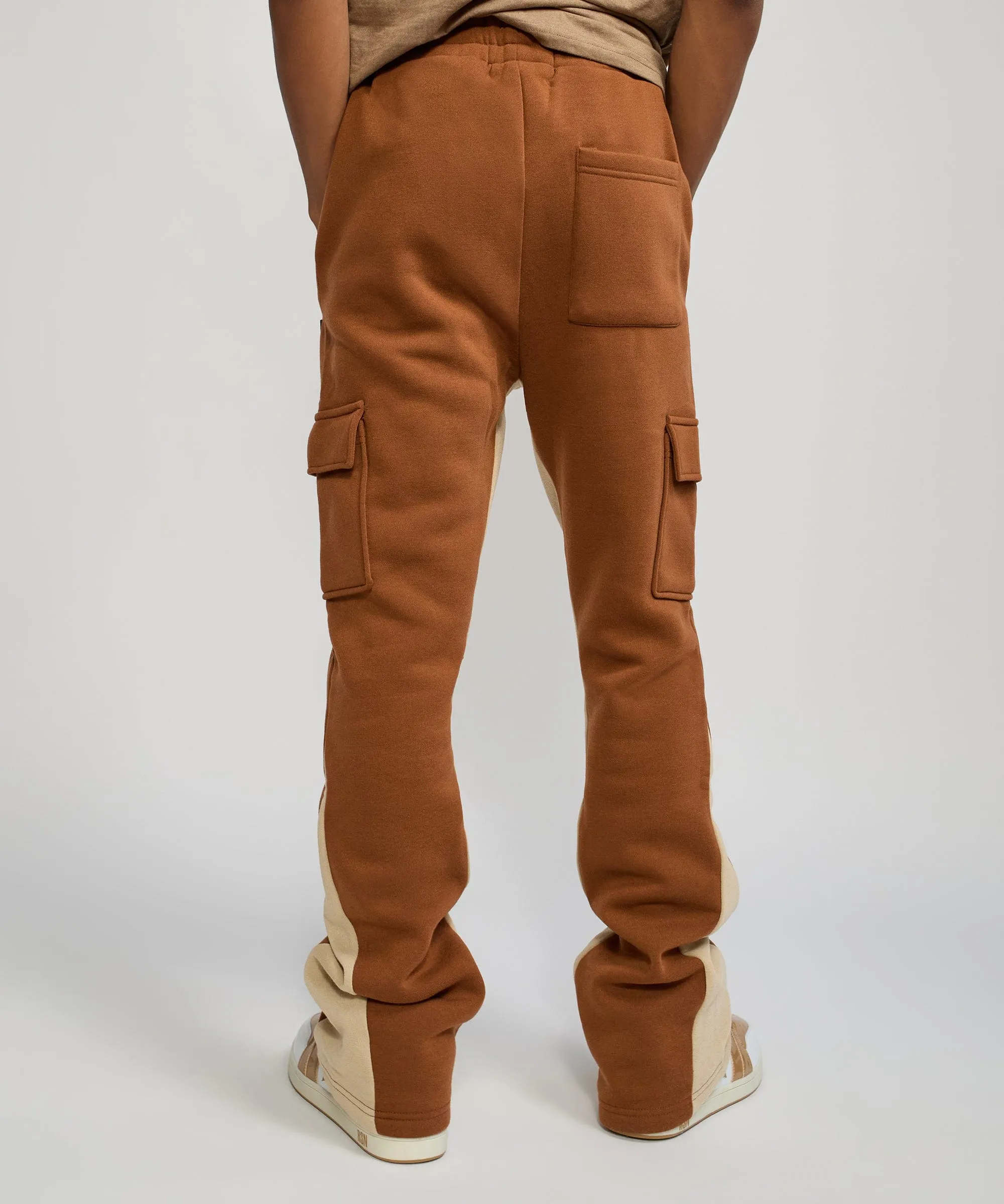 Flare Fleece Sweatpants - Brown