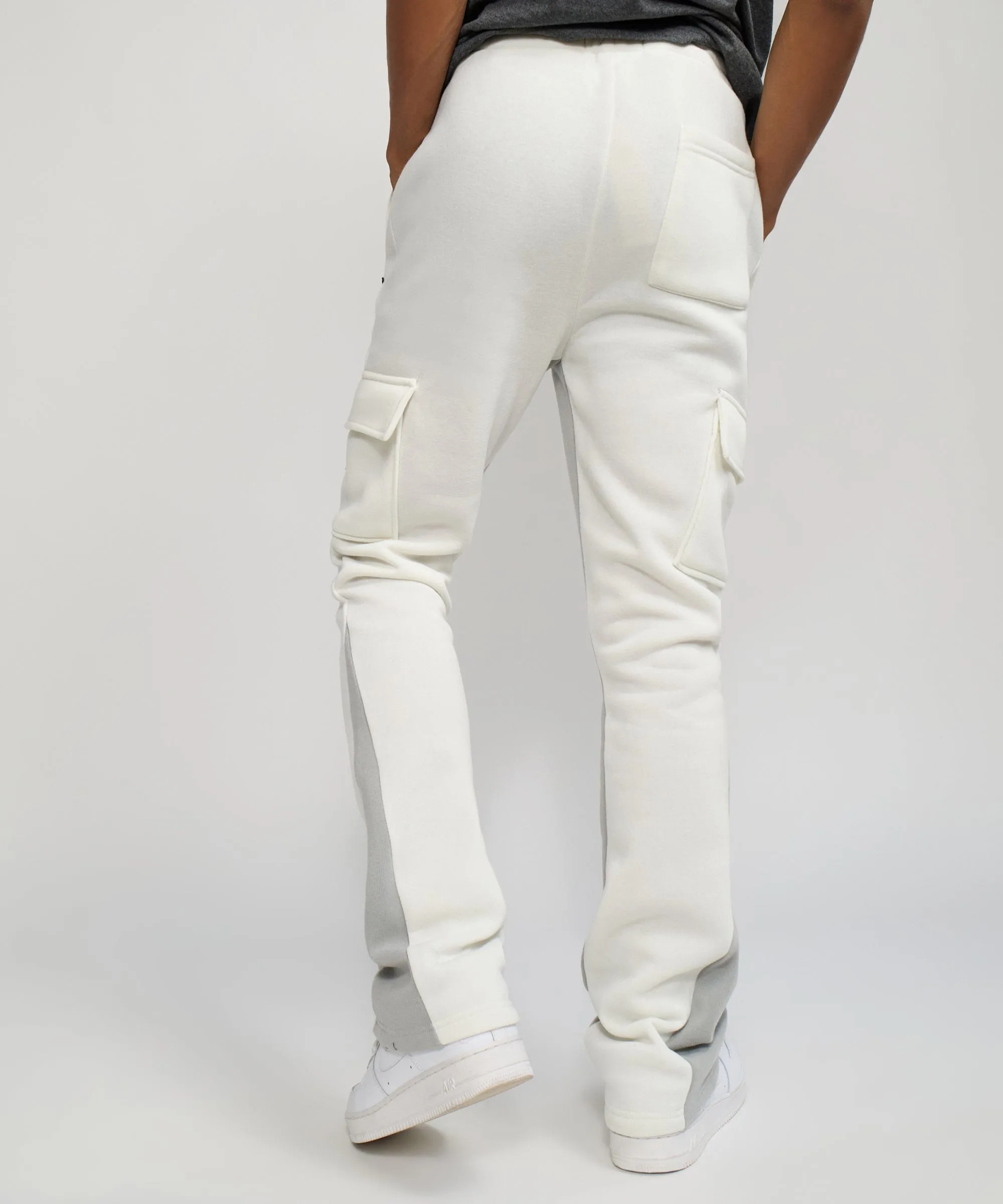 Flare Fleece Sweatpants - Cream