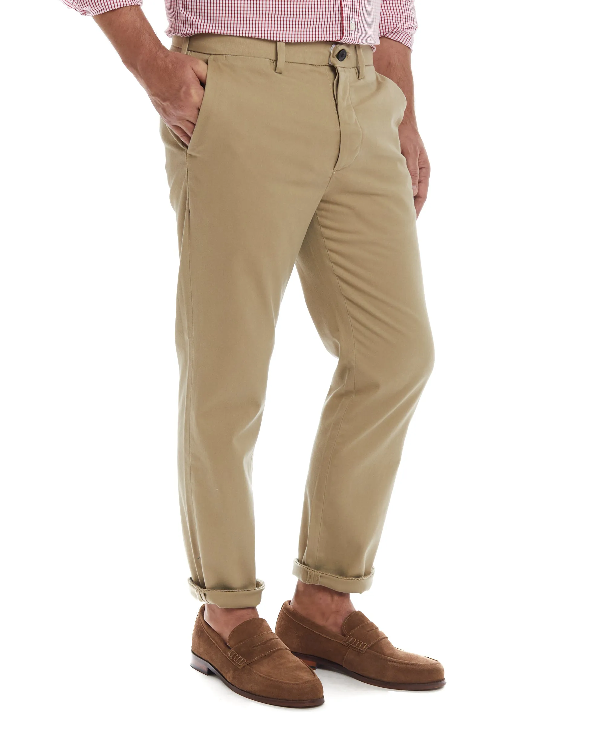 Flat Front 'Fordham' Easy-Cary Chino Twill Pant with Magnetic Closures - Khaki