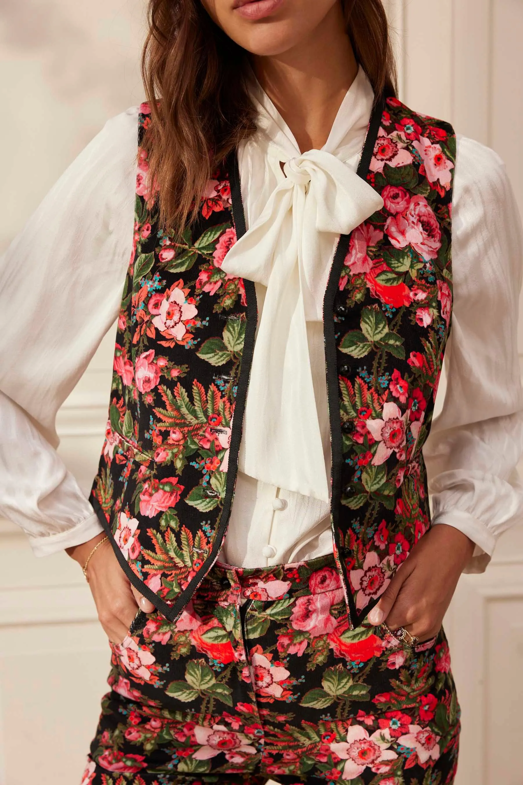 Floral waistcoat