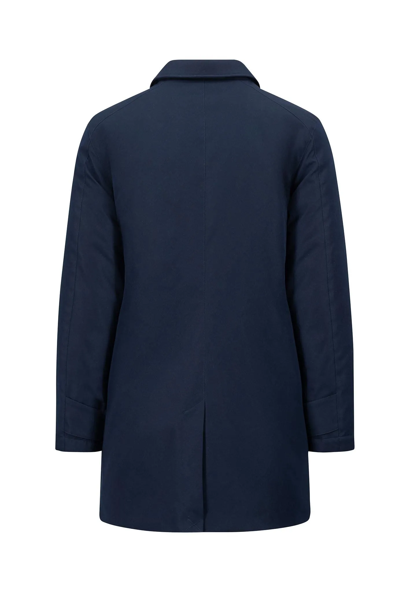 FYNCH HATTON Navy Twill Car Coat