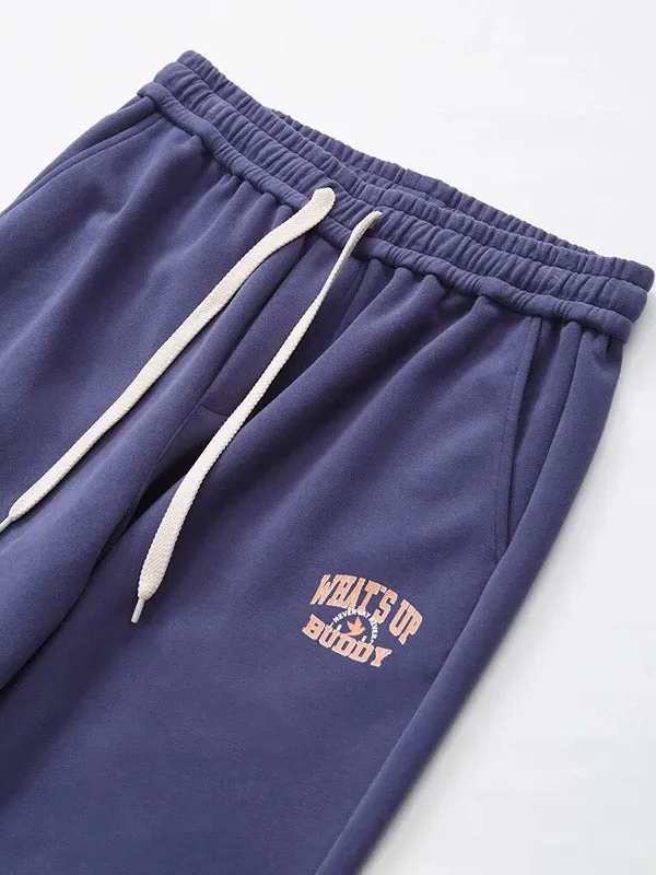 Grey "What's Up Buddy" Fleece Sweatpants