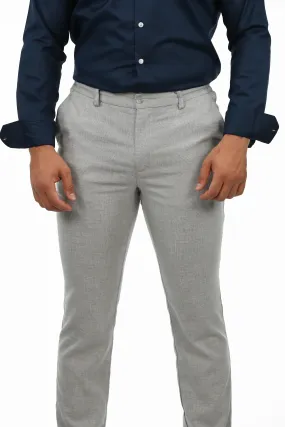 Grey Sport Chic Chino Pants