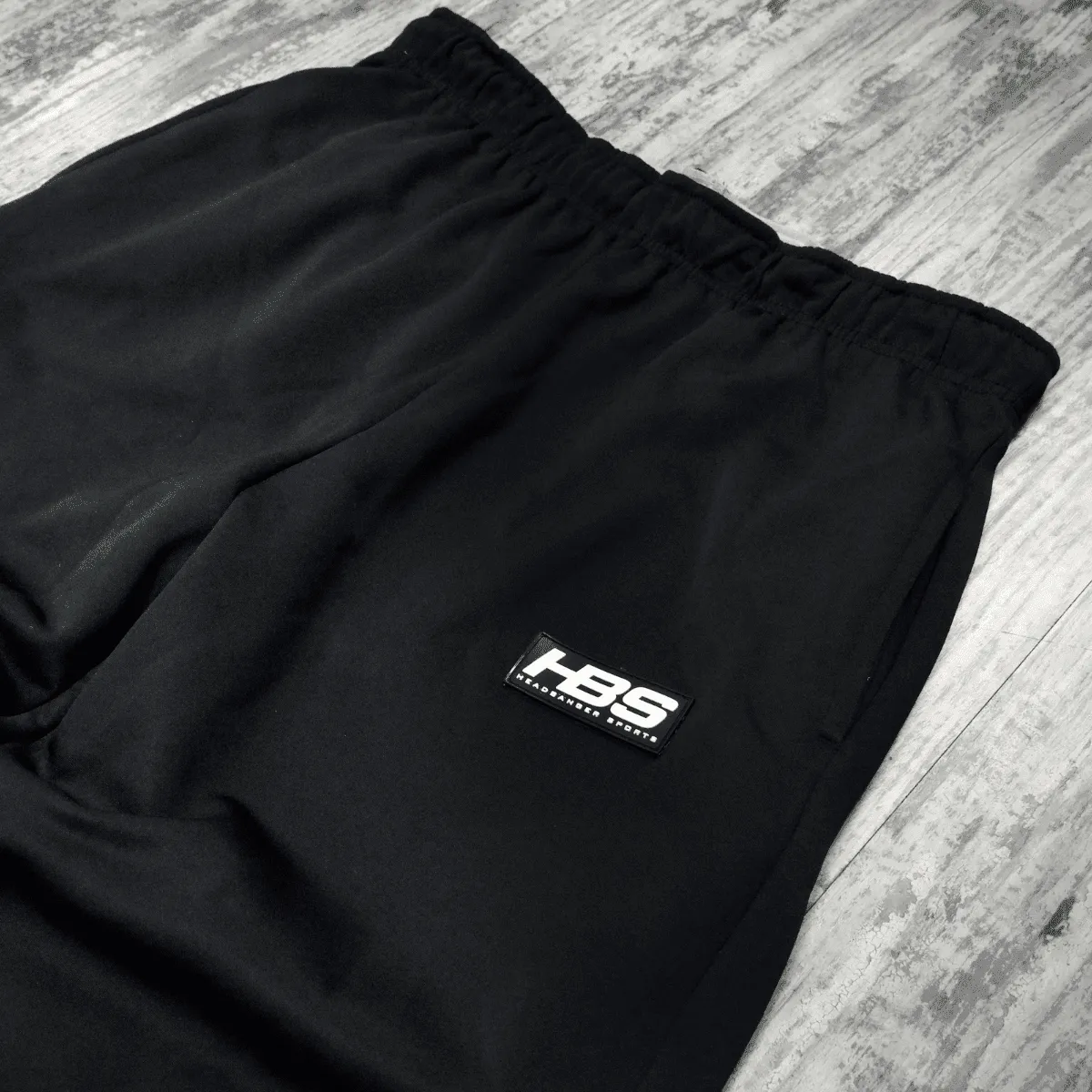 Headbanger Sports Performance Fleece Lined Sweatpants: Black