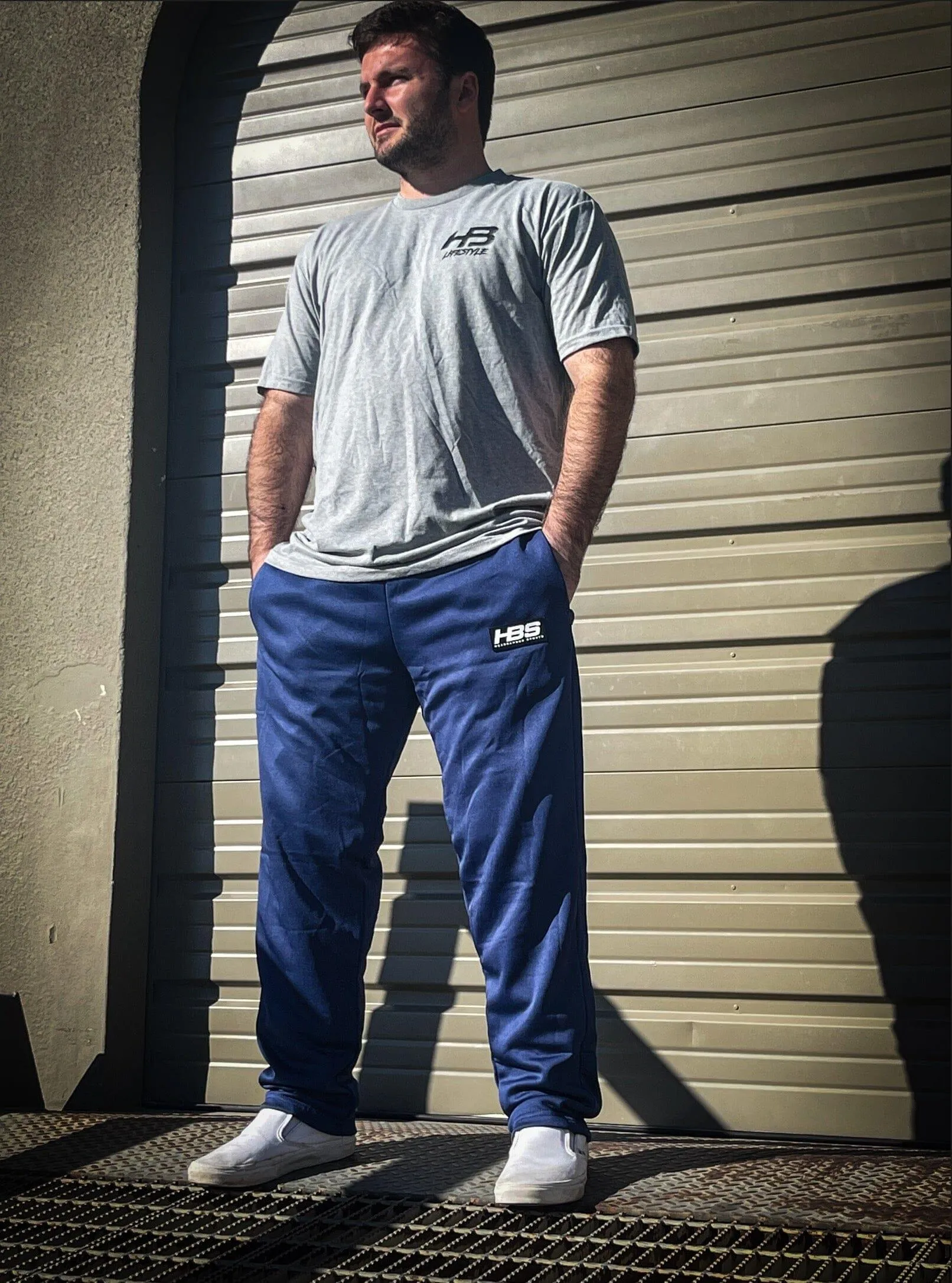 Headbanger Sports Performance Fleece Lined Sweatpants: Navy